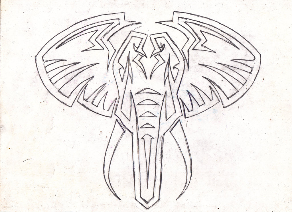 1024x744 Tribal Elephant By Lrayjus21