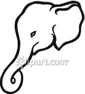 273x300 Drawn Elephant Trunk Clipart