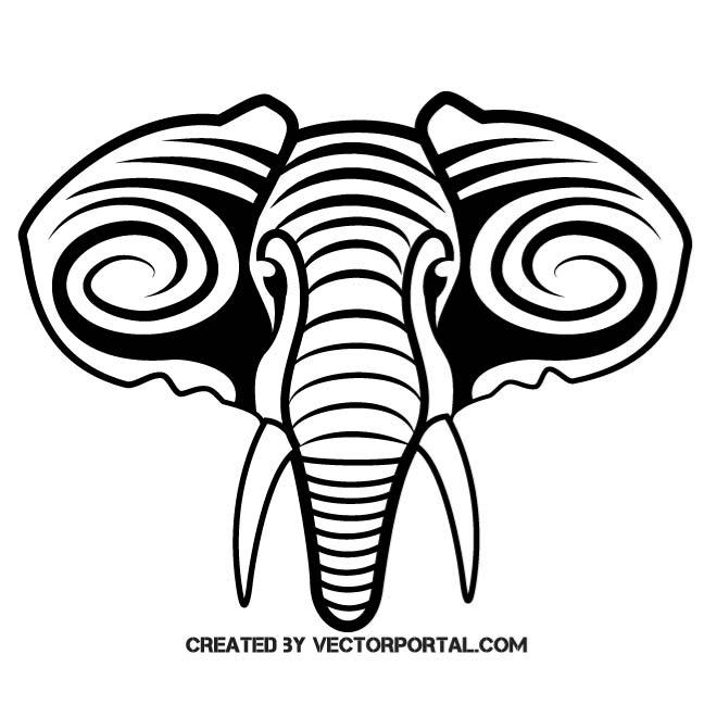 660x660 Elephant With Tusks