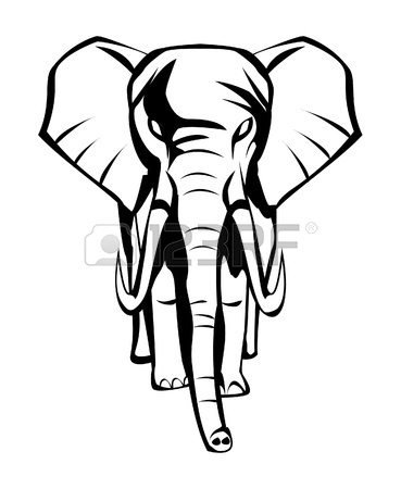 369x450 Illustration On An African Elephant