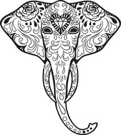 236x263 Pix For Gt Indian Elephant Head Drawings Clean Lines
