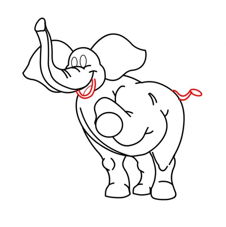 750x754 Coloring How To Draw An Elephant Face Cartoon In Conjunction