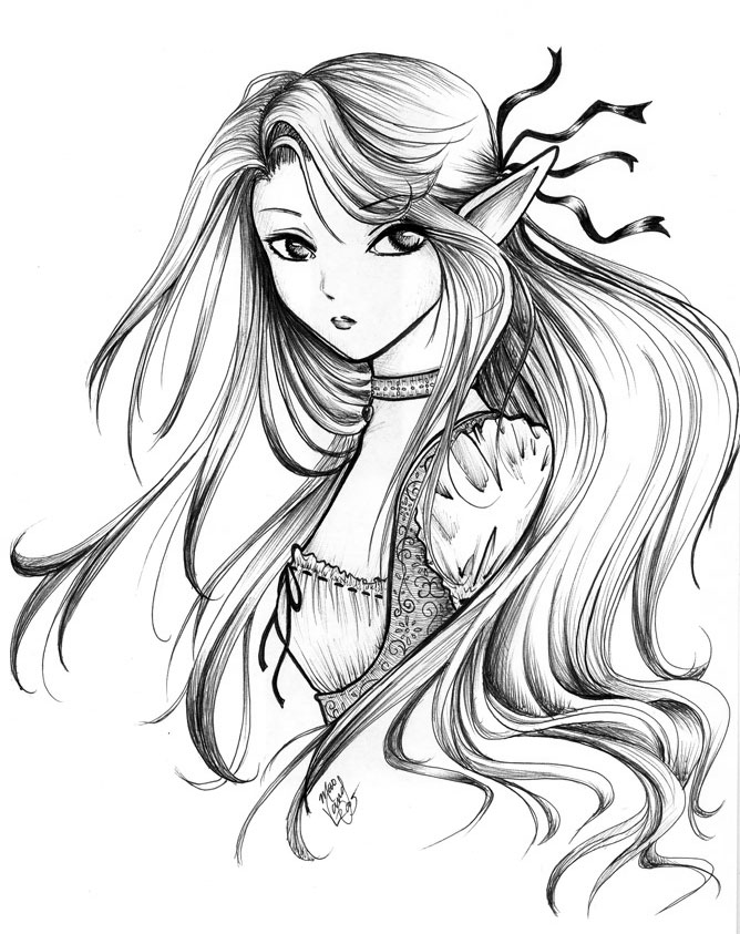 668x843 Elegant Elf By Mmmaoh