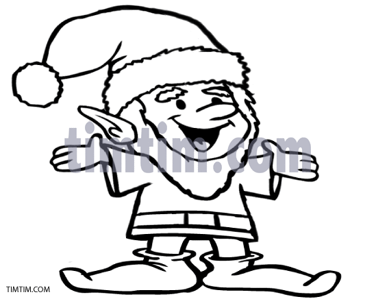 549x437 Free Drawing Of Christmas Elf 1bw From The Category Christmas