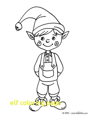 364x470 Confidential Elf Coloring Pictures Page With Pages Drawing