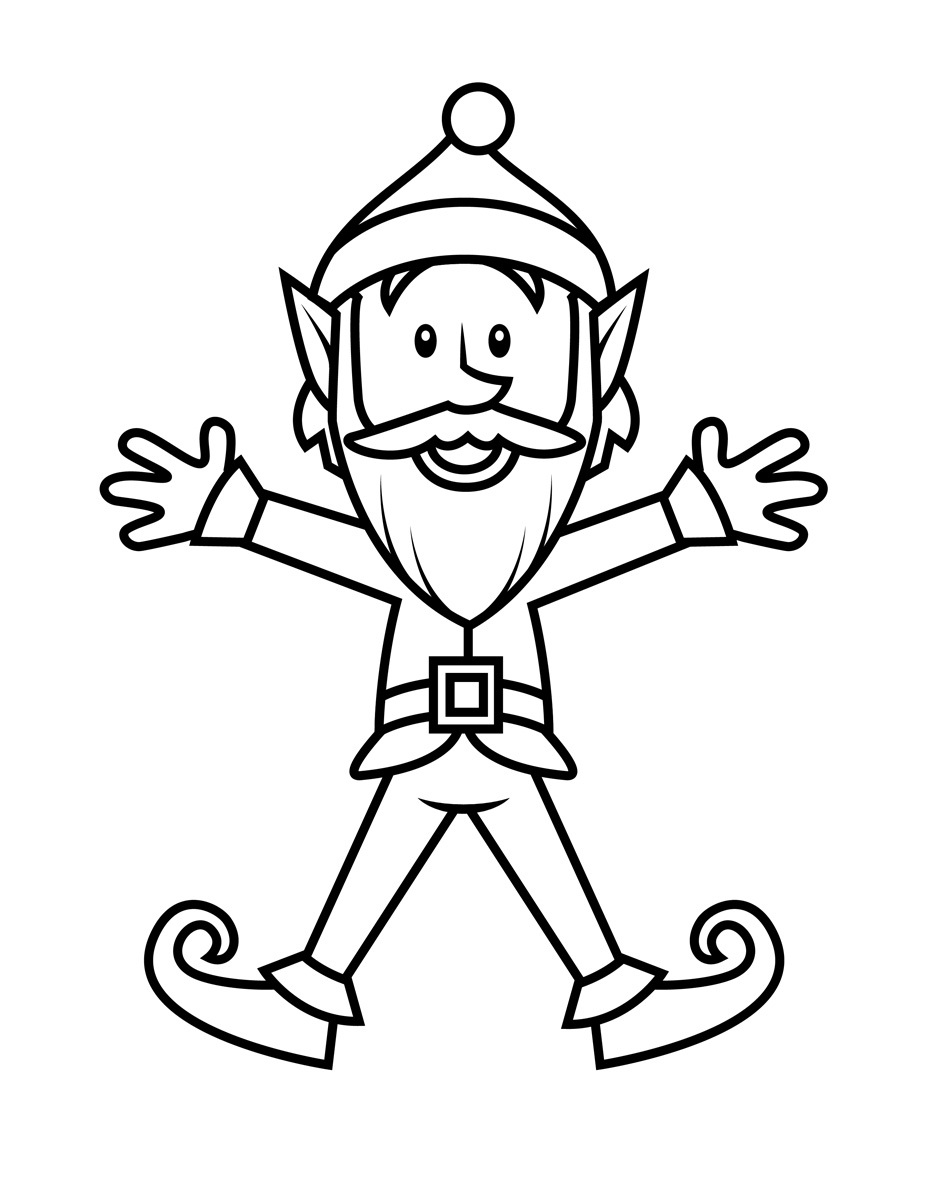 927x1200 Free Printable Elf Coloring Pages For Kids