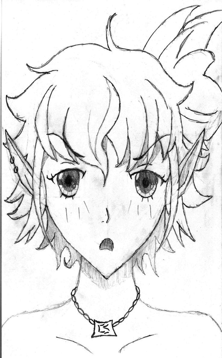 Elf Face Drawing
