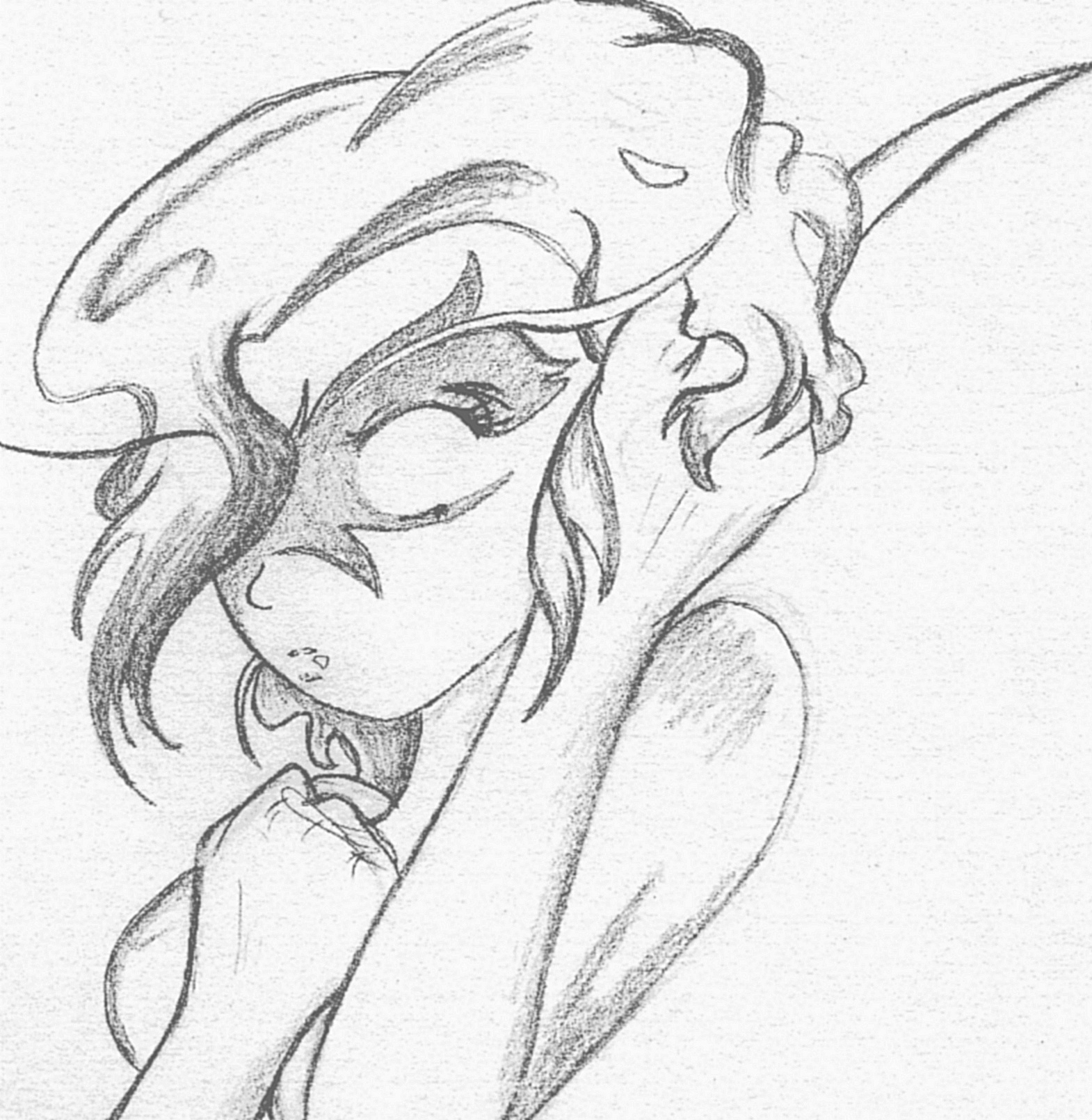 1570x1610 One More Doodle, I Swear! Here Is A Young Night Elf! And That