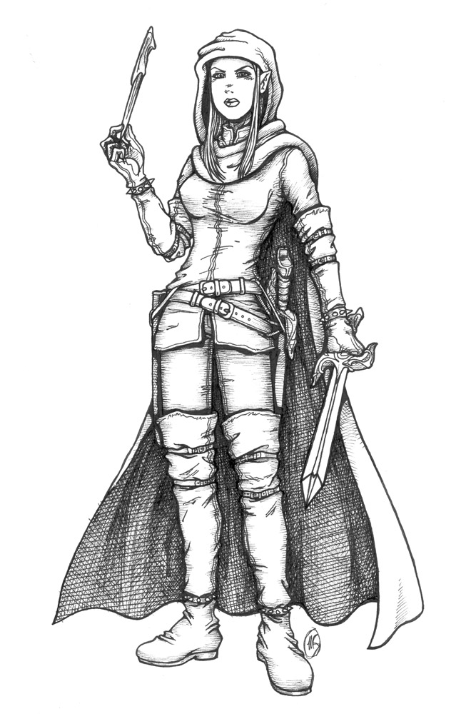 667x1000 Half Elf Ranger By Artistmeli