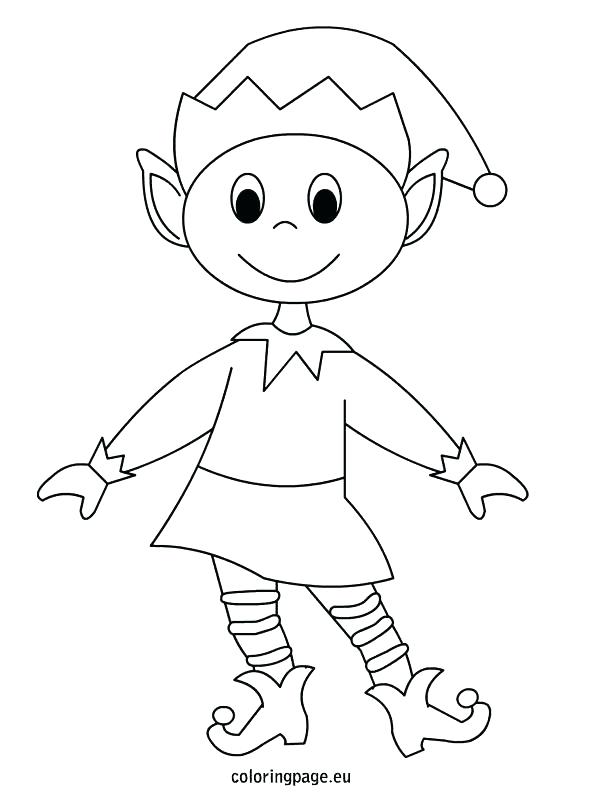 595x804 Girl Elf Coloring Page