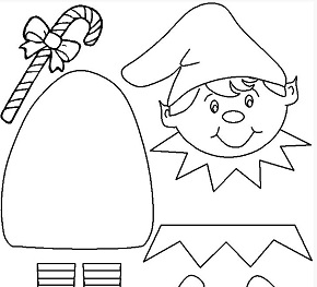 290x263 Best Photos Of Elf Template For Cut Out