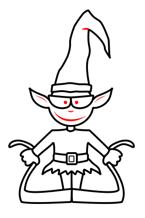 300x450 Drawing A Cartoon Elf