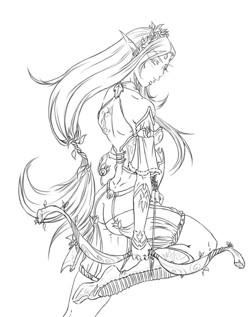 800x1010 Dungeons And Dragons Elf By Justonewing