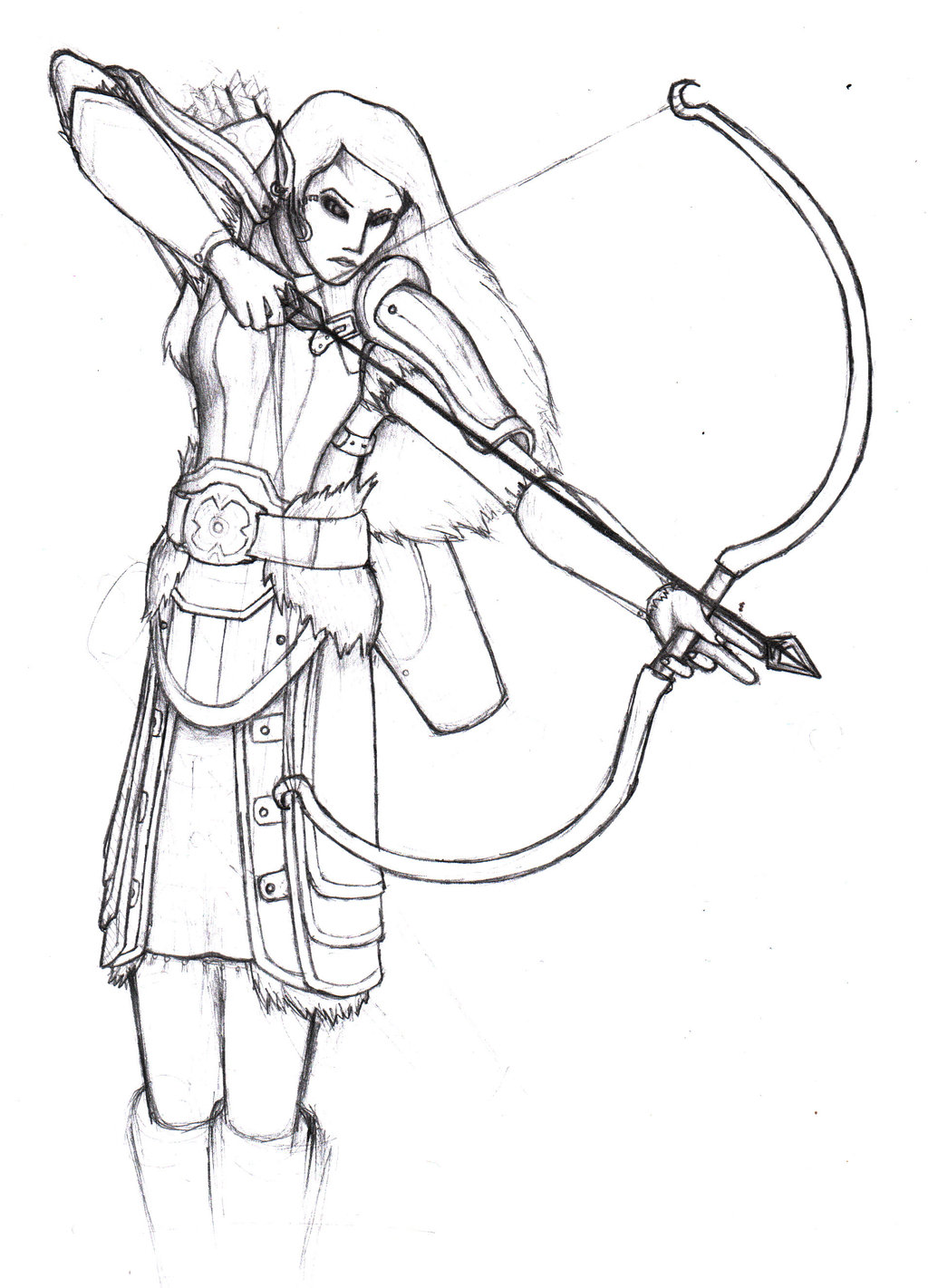 1024x1421 Dark Elf Sniper By Warlemur