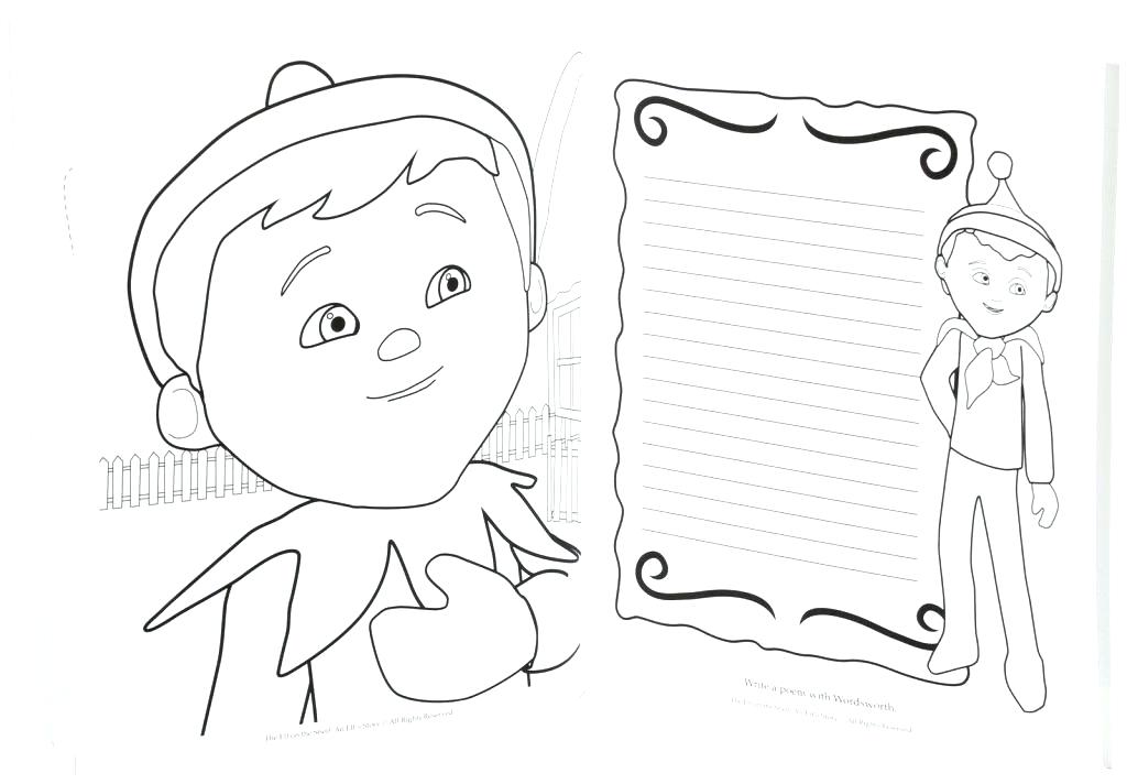 1024x712 Coloring Pages Elf On The Shelf Elf On The Shelf Pictures To Color