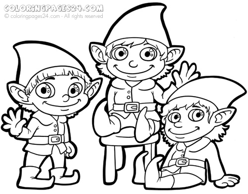 500x390 84 Best Elfs Images On Christmas Crafts, Coloring