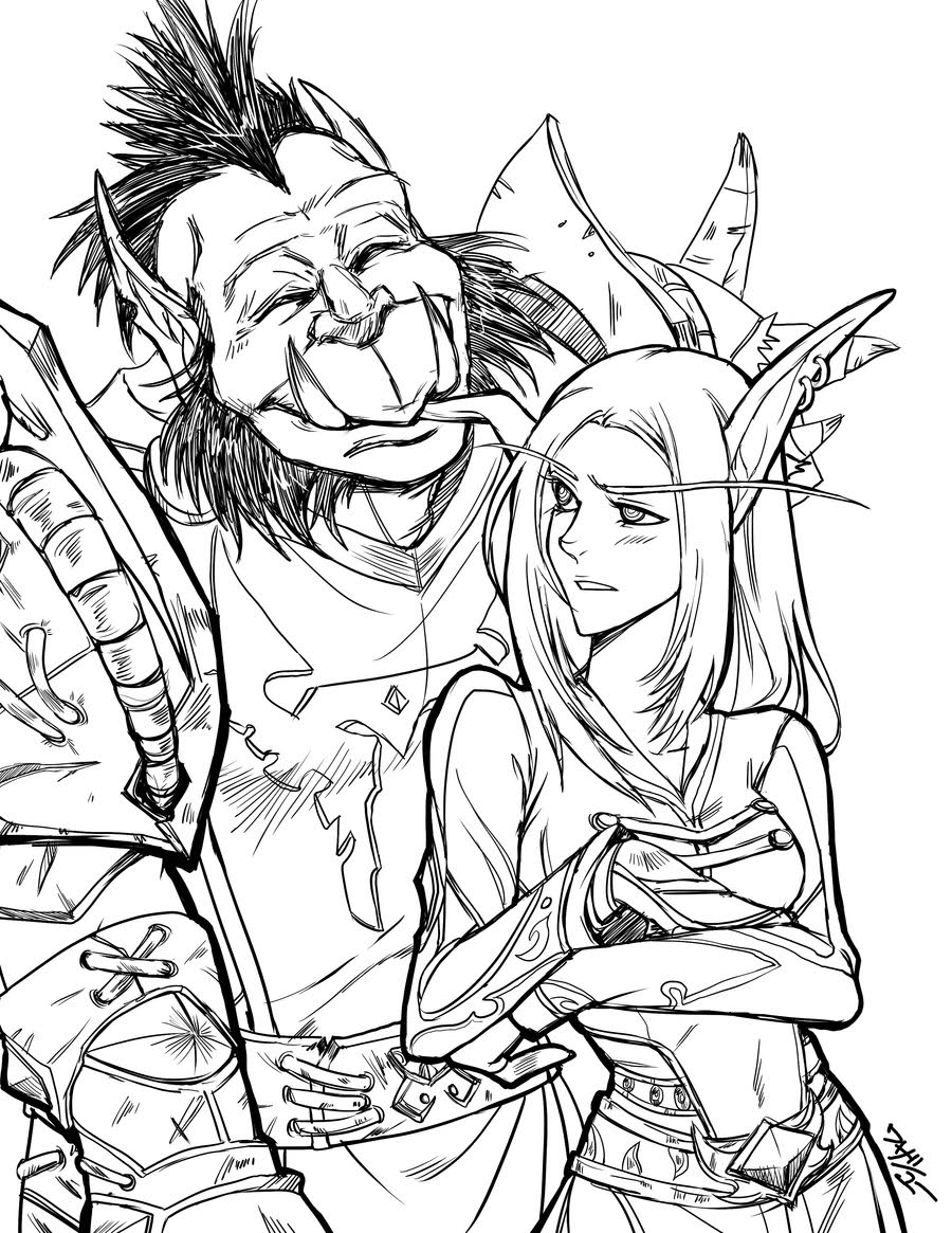 900x1165 Native Elfs Drawing