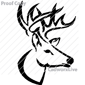 300x300 Aluminum Deer Fireplace