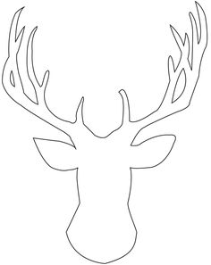 236x297 Diy Glitter Deer Head Art Outlines, Reindeer Games And Holiday