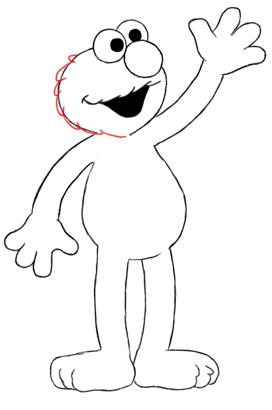 530x798 How To Draw Elmo