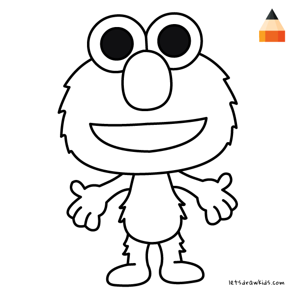 600x600 How To Draw Elmo Chibi
