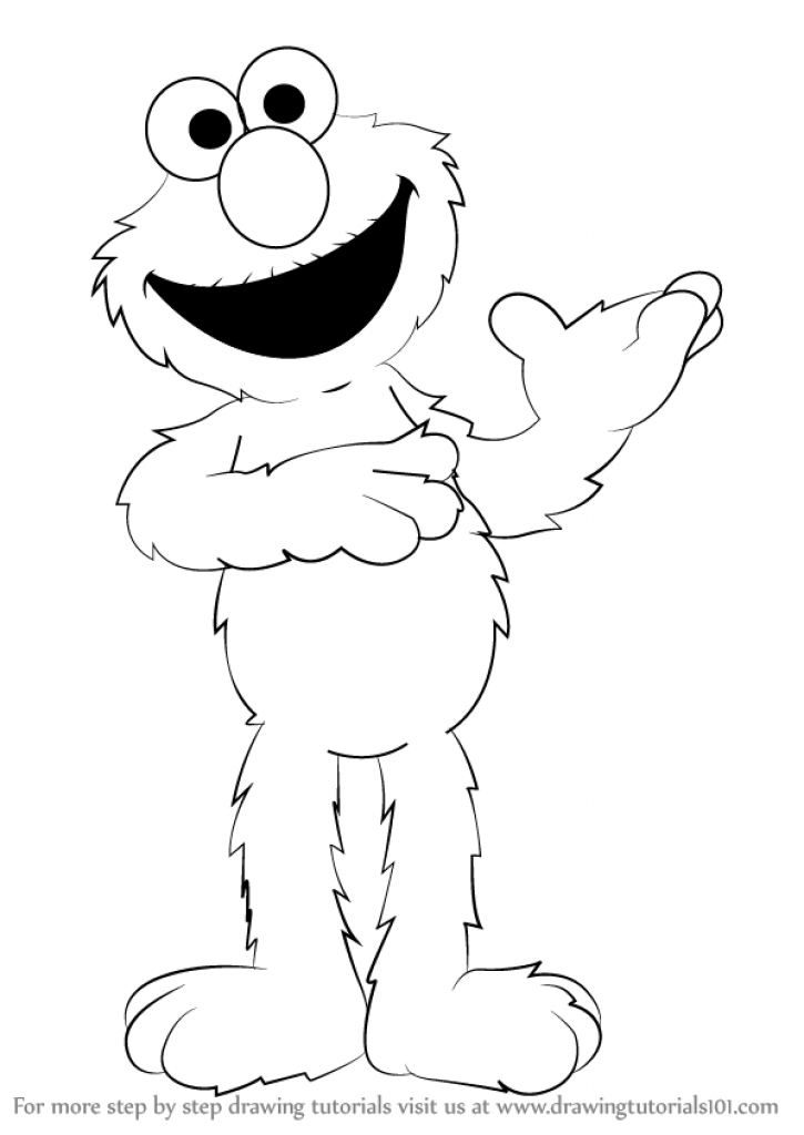 725x1024 Elmo Drawing