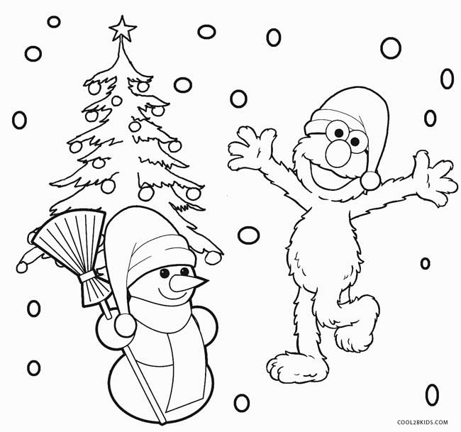650x609 Elmo Christmas Coloring Pages Free Coloring