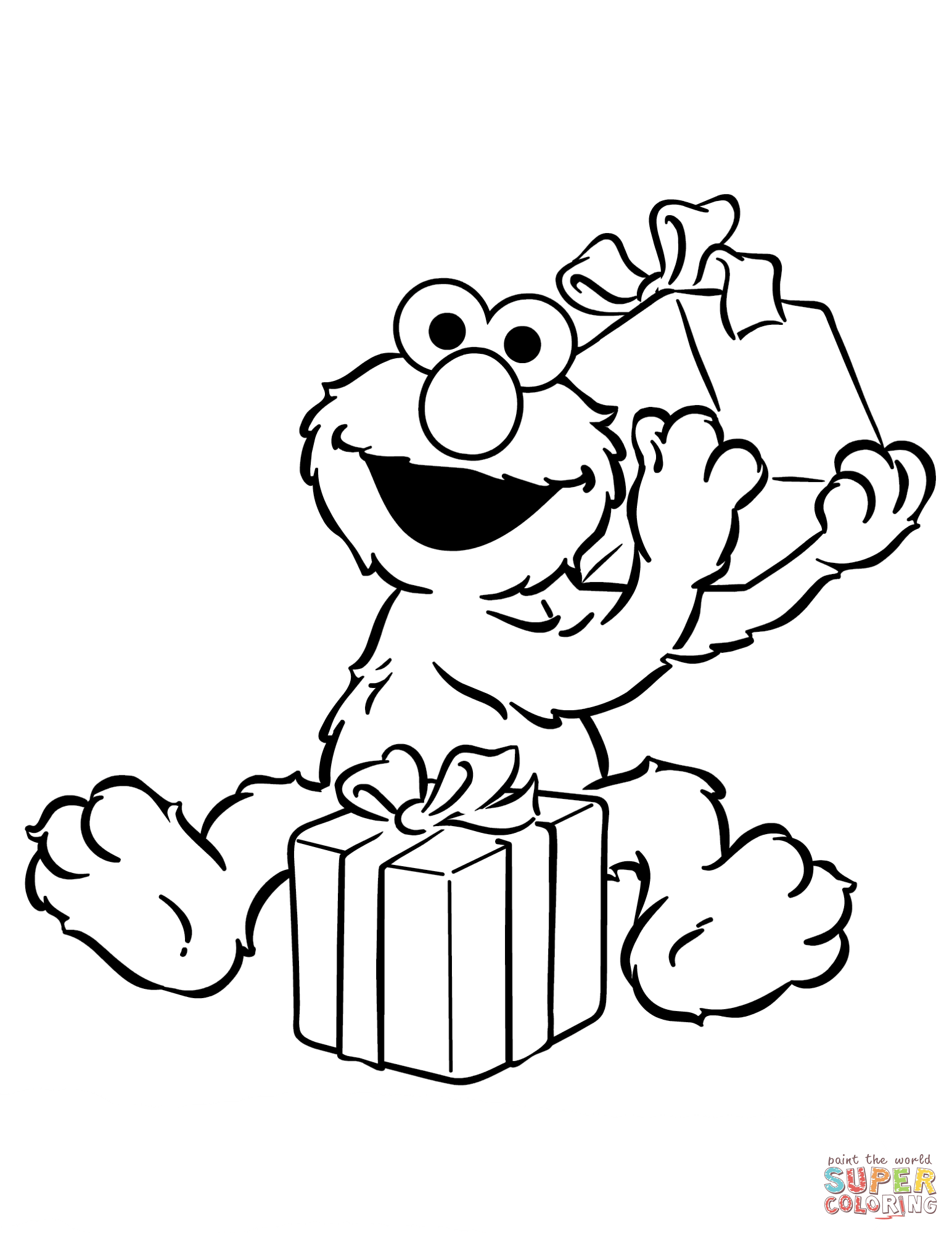 1544x2000 Elmo Coloring Pages Free Printable For Good Draw Happy Birthday