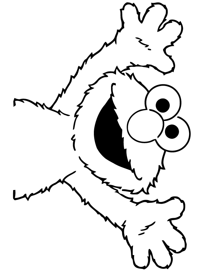670x867 Sesame Street Elmo Face Coloring Page Hm Coloring Pages