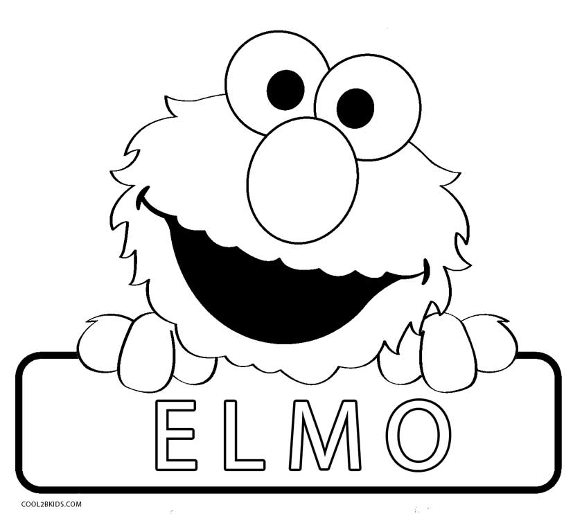 827x742 Elmo Coloring Pages Collection