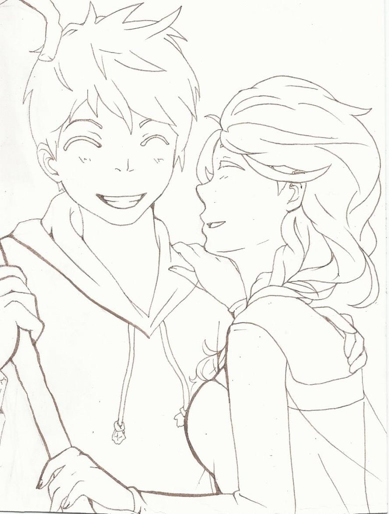 777x1027 Jack Frost And Elsa By Carlyfma