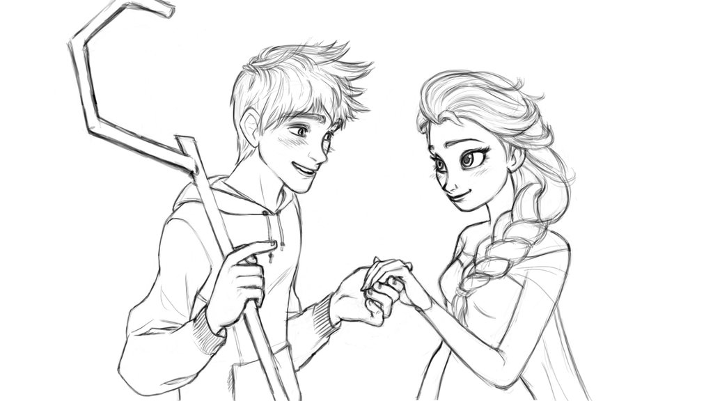 1024x576 Jack Frost And Queen Elsa Byceinawhile89