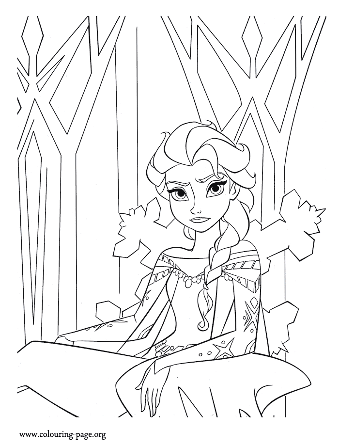 700x920 Frozen Elsa Castle Coloring Pages Coloring Page For Kids