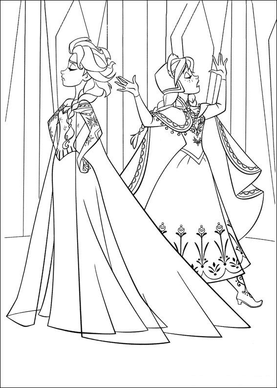 567x794 Coloring Page Frozen