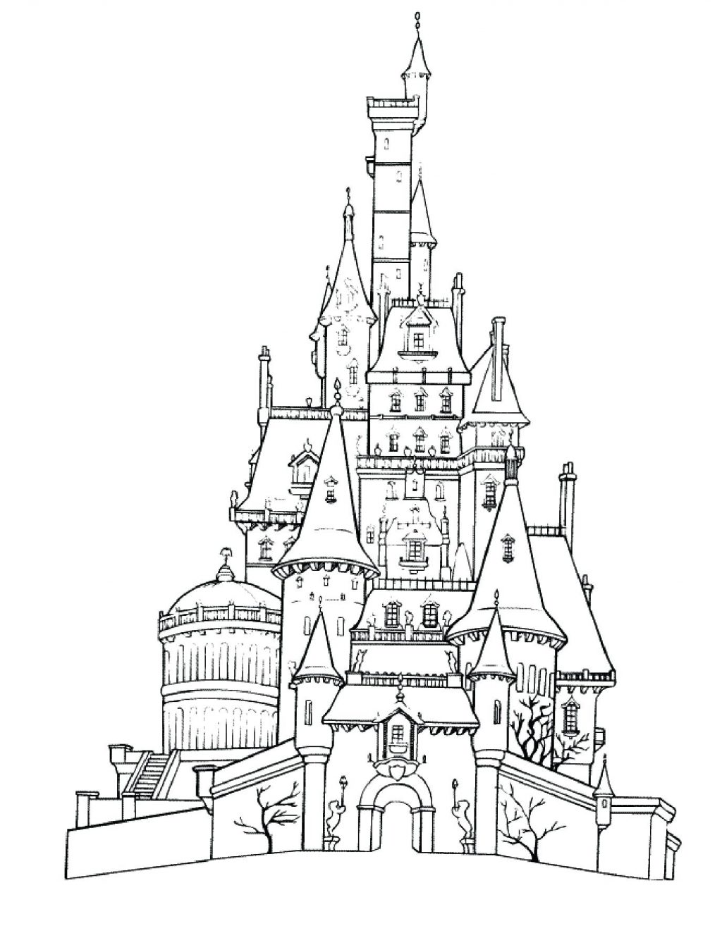 1024x1314 Coloring Pages ~ Castle Coloring Page Frozen Crashers Characters