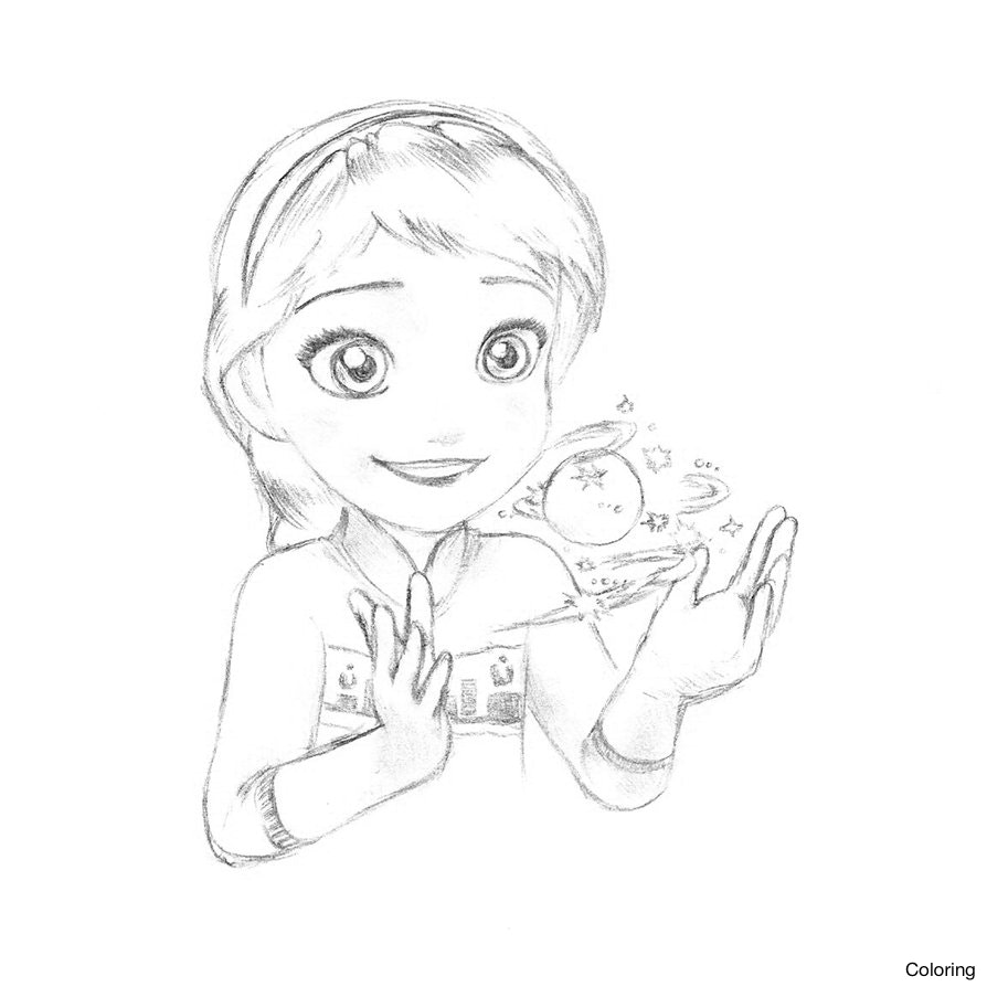 894x894 Elsa Frozen Drawing Coloring Disney Sketches S The Cold Never