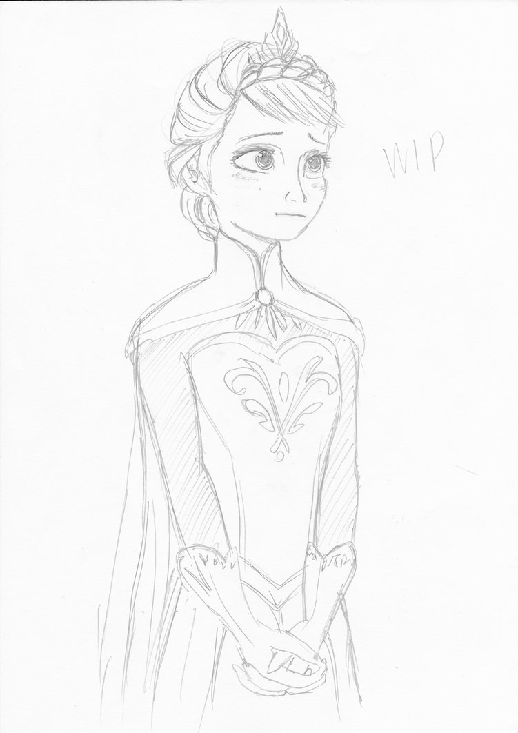 751x1063 Frozen Elsa Wip By Adamexe20a