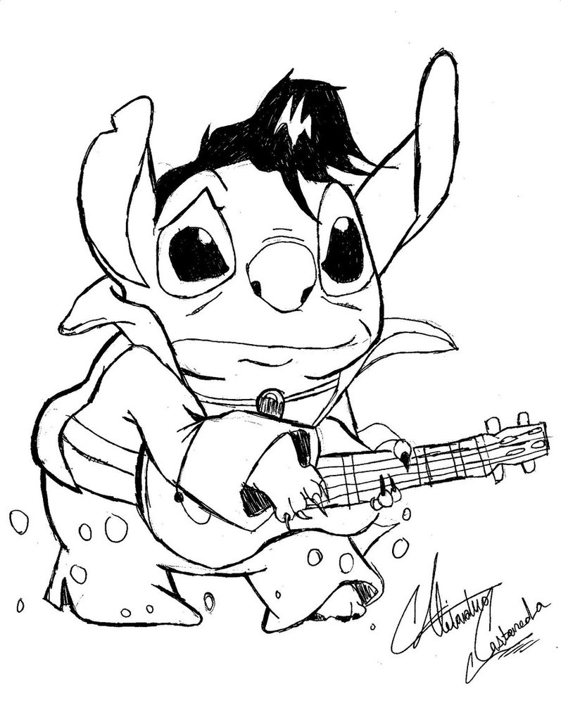 797x1002 Elvis Stitch By Blackmagiccomicco