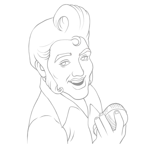 500x500 Elvis Presley Famous Actors Caricature How To Draw