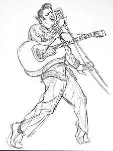 225x300 Elvis Presley Drawings