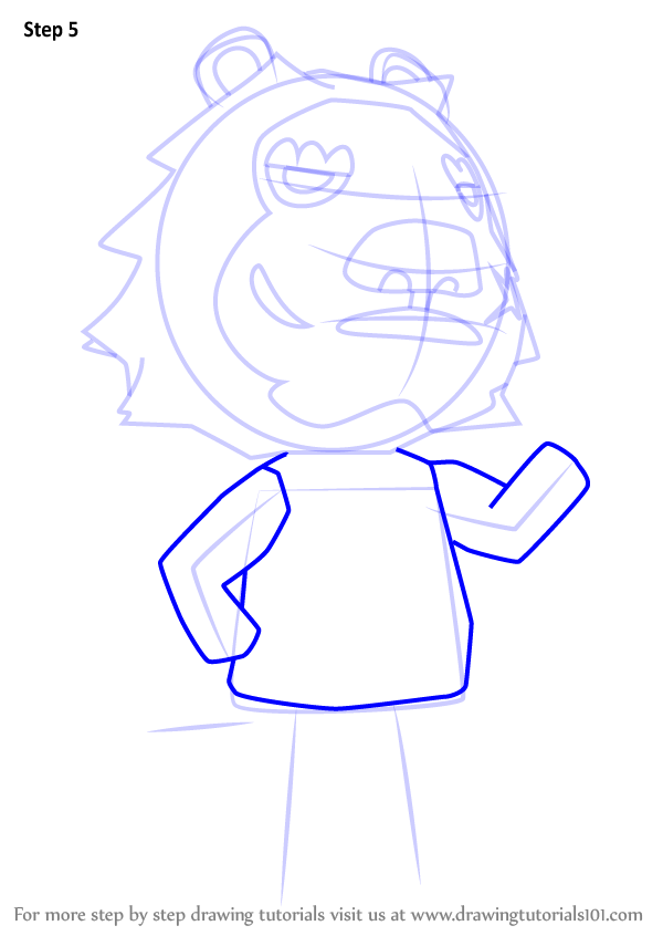 600x846 Learn How To Draw Elvis From Animal Crossing (Animal Crossing