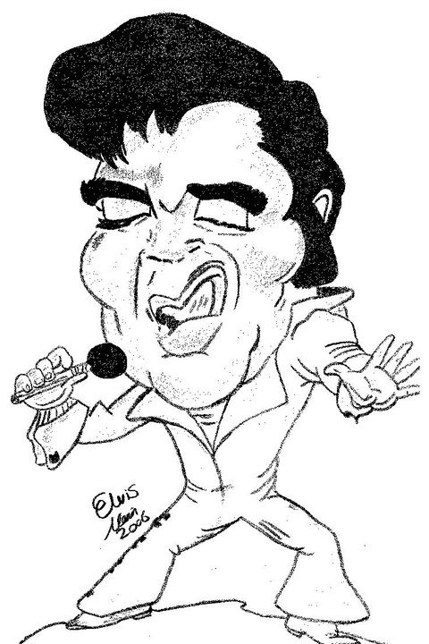 Elvis Line Drawing at GetDrawings | Free download