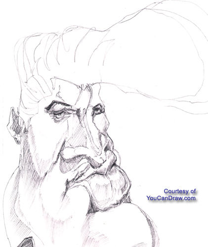 421x500 Caricatures Elvis Presley Sample 4