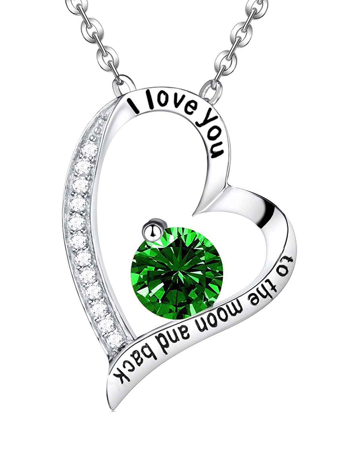 1154x1500 Emerald Necklace May Birthstone Jewelry Mothers Day