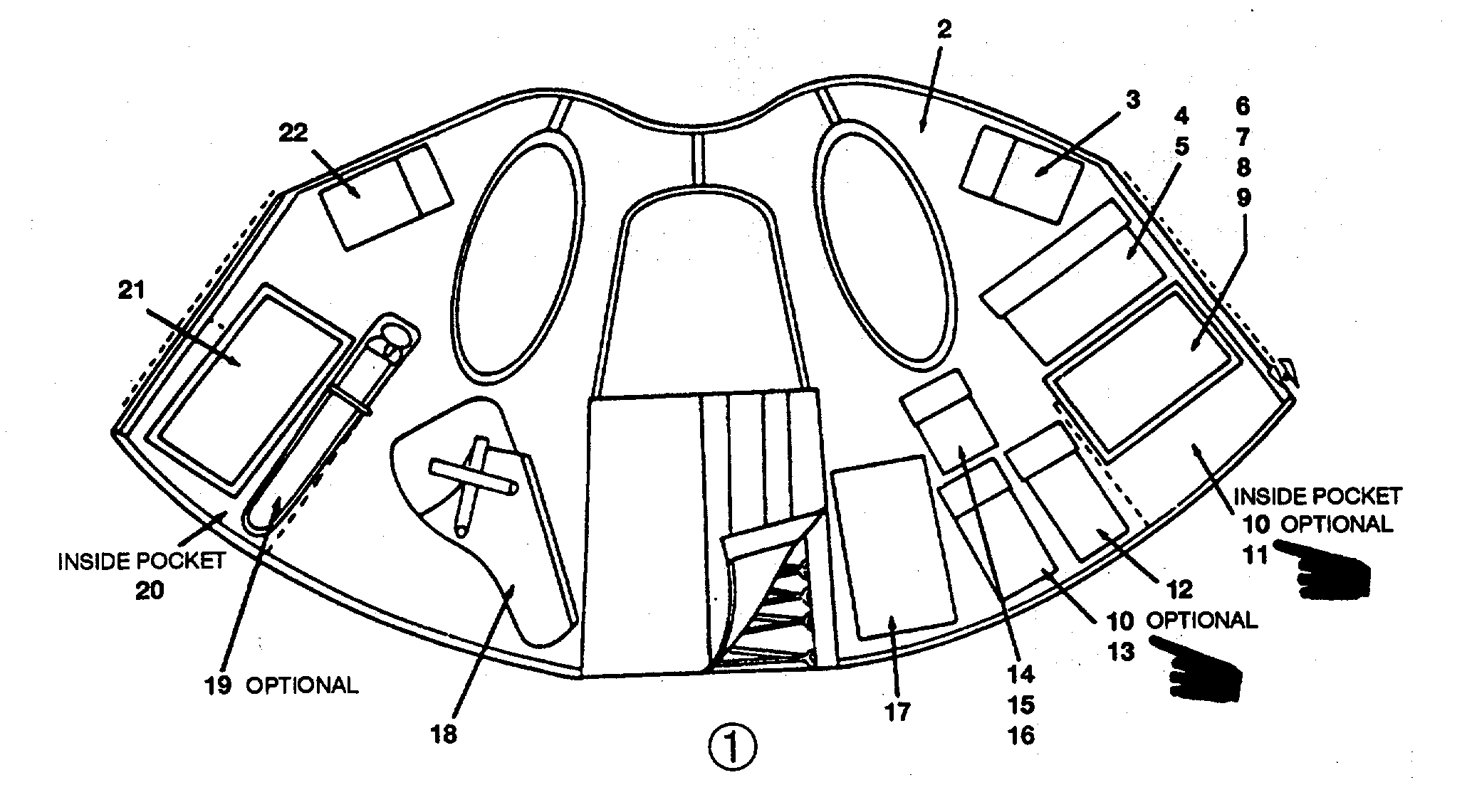 2053x1141 Individual Survival Kit, Vest Type Sru 21p