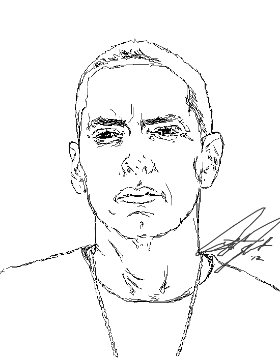 550x704 Eminemdrawing Explore Eminemdrawing