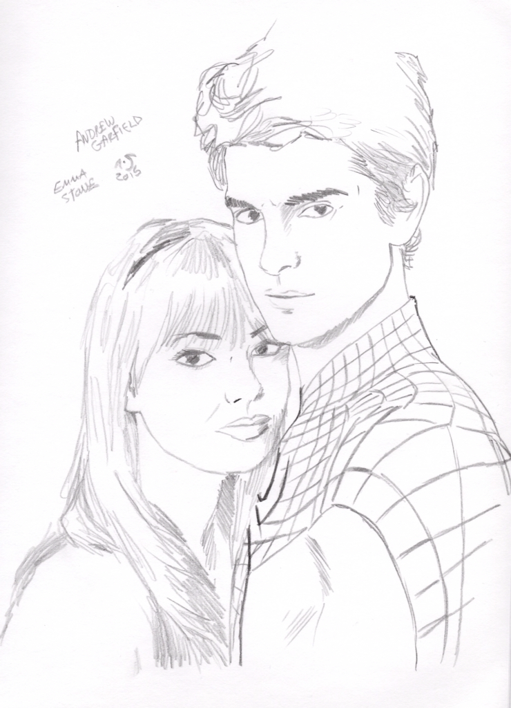 740x1024 Emma Stone And Andrew Garfield In The Amazing Spiderman, 2015