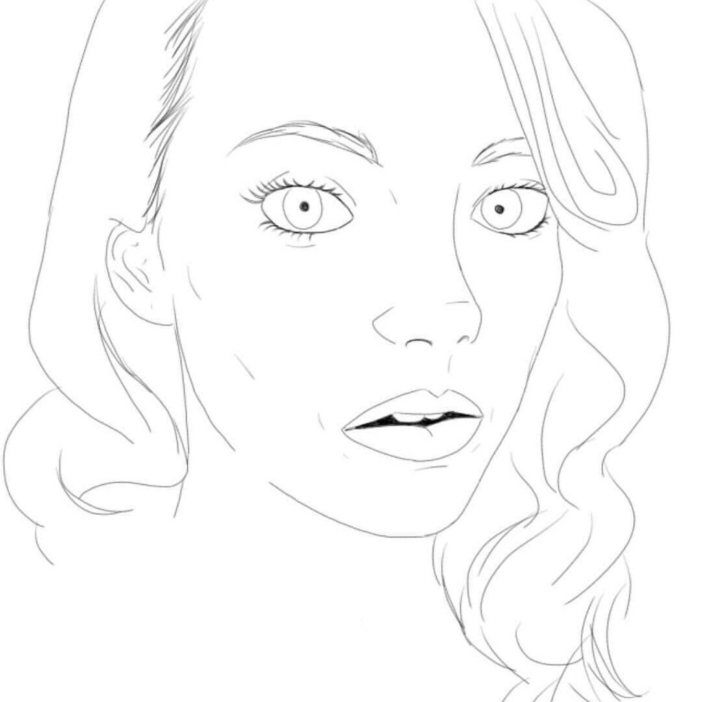 1024x1024 Emma Stone By Hal El