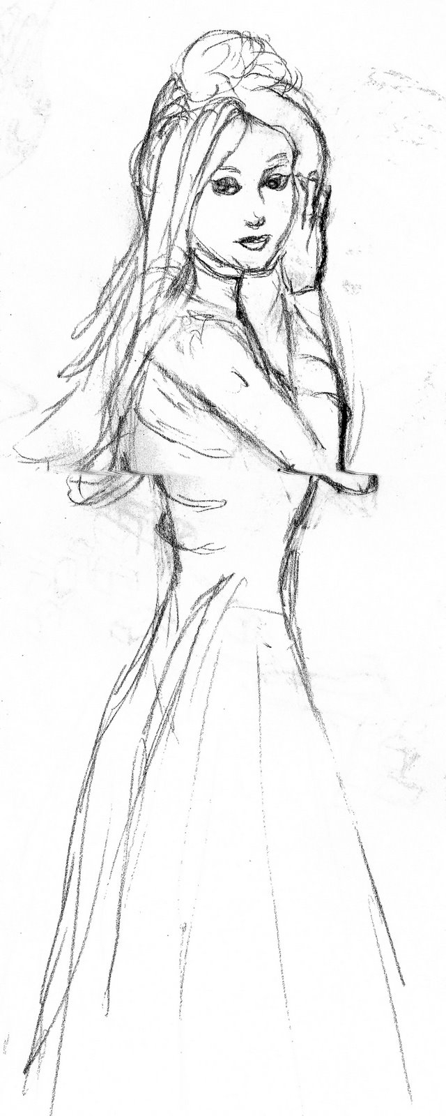 640x1600 Sketch Drawing And Painting Girl Pencil Sketch Of Emma Stone By