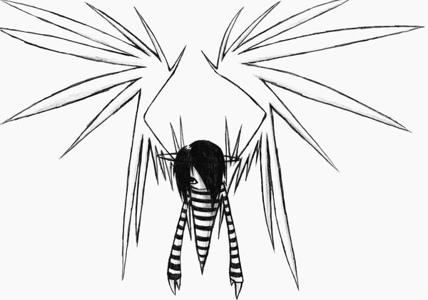 600x420 Drawn Emo Angel